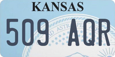 KS license plate 509AQR