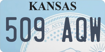 KS license plate 509AQW