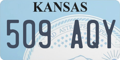 KS license plate 509AQY