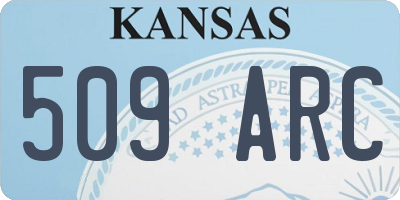 KS license plate 509ARC
