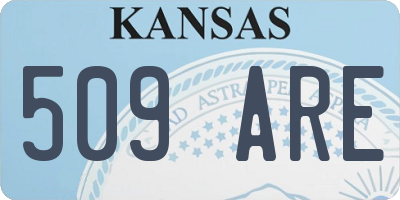 KS license plate 509ARE