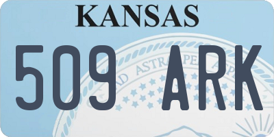 KS license plate 509ARK