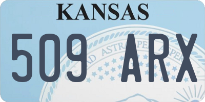 KS license plate 509ARX
