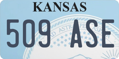KS license plate 509ASE