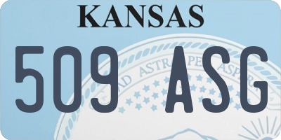 KS license plate 509ASG