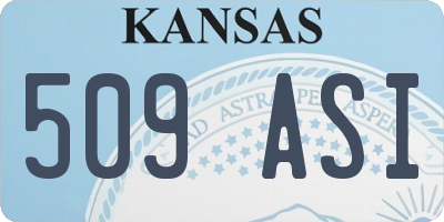 KS license plate 509ASI