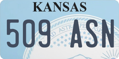 KS license plate 509ASN