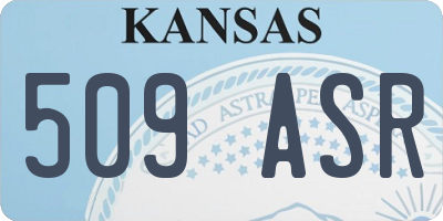 KS license plate 509ASR