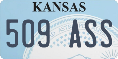KS license plate 509ASS