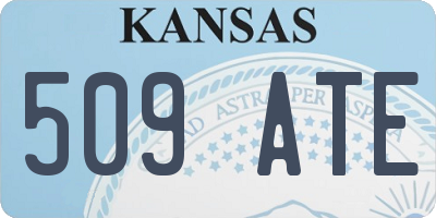 KS license plate 509ATE