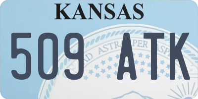 KS license plate 509ATK