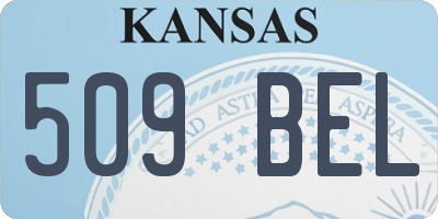 KS license plate 509BEL