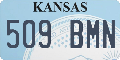 KS license plate 509BMN