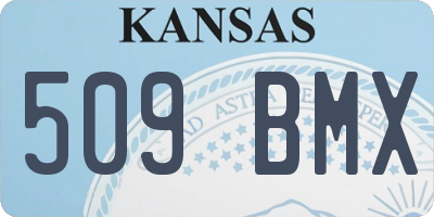 KS license plate 509BMX