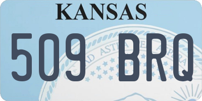 KS license plate 509BRQ