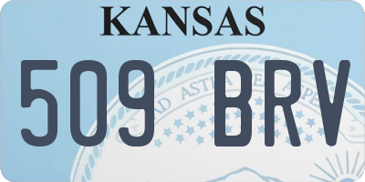 KS license plate 509BRV