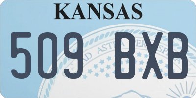 KS license plate 509BXB