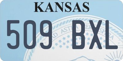 KS license plate 509BXL