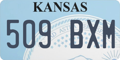 KS license plate 509BXM