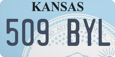 KS license plate 509BYL
