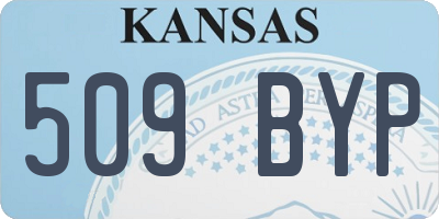 KS license plate 509BYP