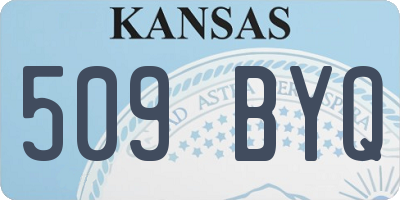 KS license plate 509BYQ