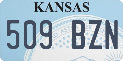 KS license plate 509BZN