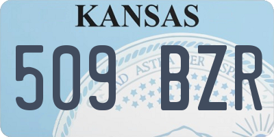 KS license plate 509BZR