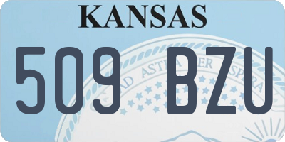 KS license plate 509BZU