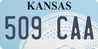 KS license plate 509CAA