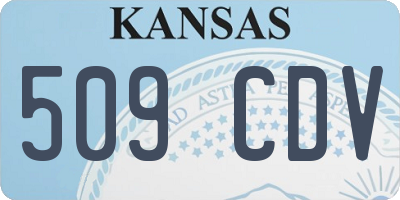KS license plate 509CDV