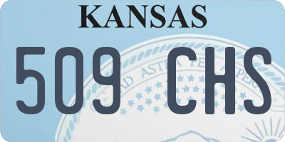 KS license plate 509CHS