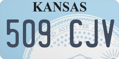 KS license plate 509CJV