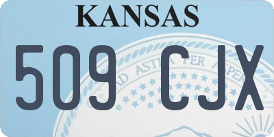 KS license plate 509CJX