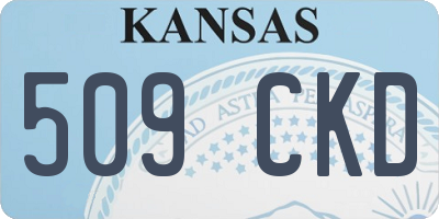 KS license plate 509CKD