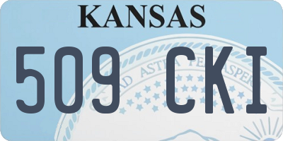 KS license plate 509CKI