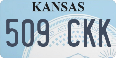 KS license plate 509CKK