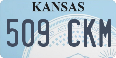 KS license plate 509CKM