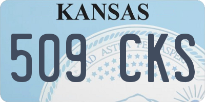 KS license plate 509CKS