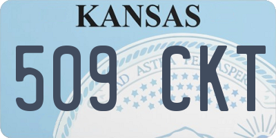 KS license plate 509CKT
