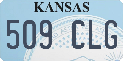 KS license plate 509CLG