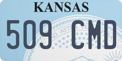 KS license plate 509CMD