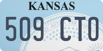 KS license plate 509CTO