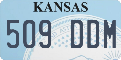 KS license plate 509DDM