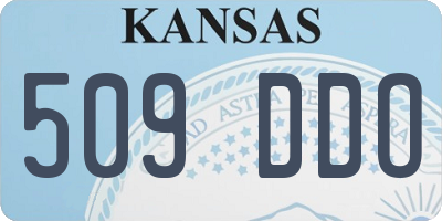 KS license plate 509DDO