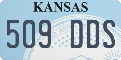 KS license plate 509DDS