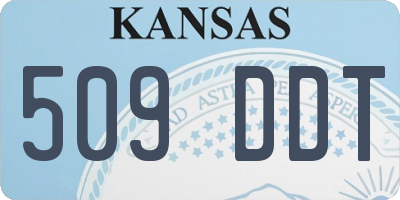 KS license plate 509DDT