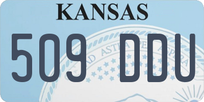 KS license plate 509DDU