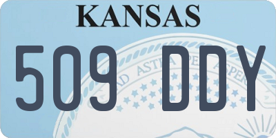 KS license plate 509DDY