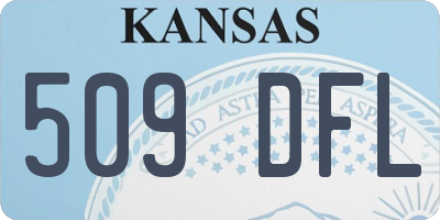 KS license plate 509DFL